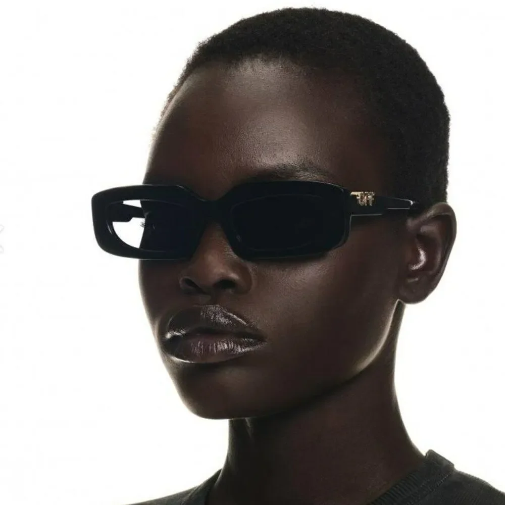 Off-White RENTON Sunglasses Black Rectangle OERI13C RENTON 1007 NEW AUTHENTIC